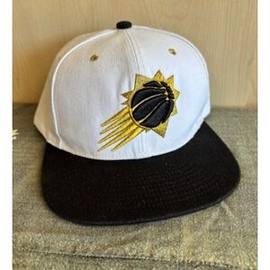 Mitchell & Ness‎  Phoenix Suns White Black Gold Snapback Adjustable Cap Hat OSFM